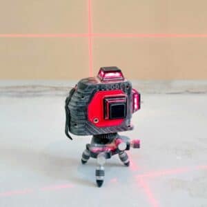 a laser range finder on the floor