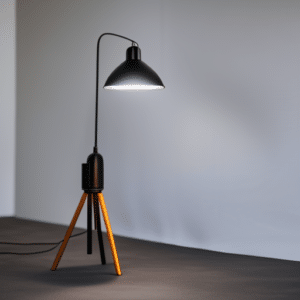 A floor lamp with modern style