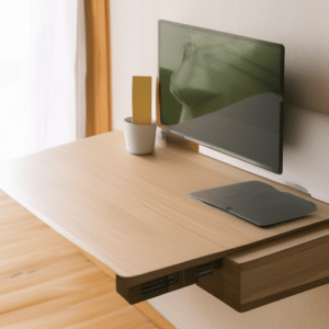 A small floating desk