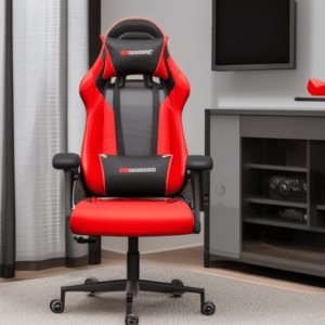Gaming chair with adjustable arm rests