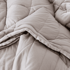 Weighted Blanket left on the bed