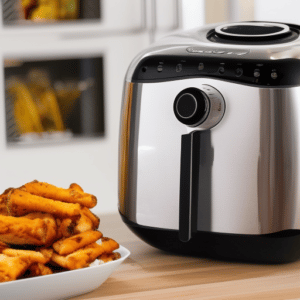 an air fryer with a stainless steel layer