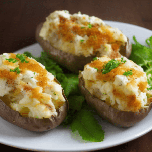 jacket potatoes cooked in an air fryer