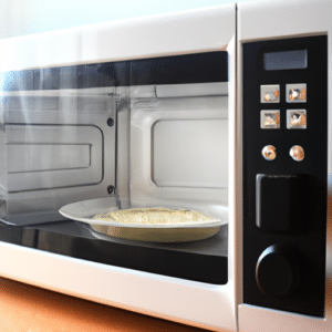 A Microwave in the kitchen