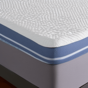 A close up look at a gel infused mattress topper