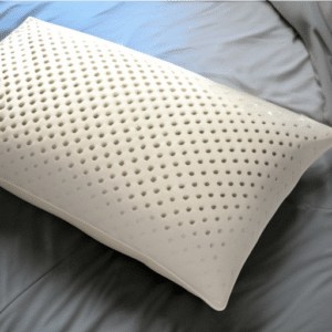 A latex pillow on bed