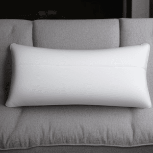 A long memory foam pillow