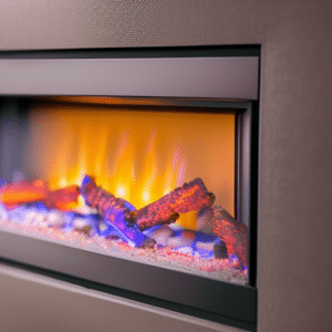 A look inside an electric fireplace