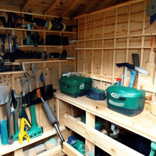 A storage for garden tools
