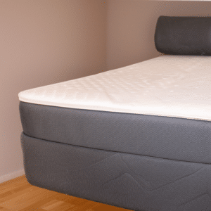 A white mattress pad