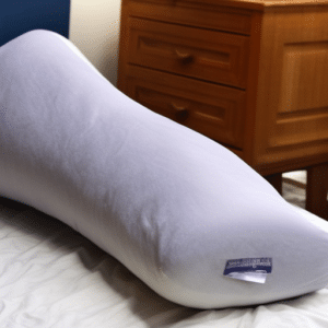 Body pillow on the bed