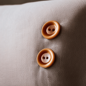 Buttons added on a pregnancy pillow
