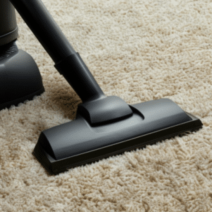 Close up look at a carpet cleaner