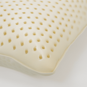 Close up look at a latex pillow