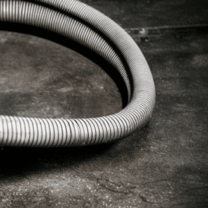 Close up look at the steam cleaner hose