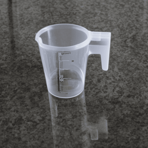 Measuring cup for weed killer