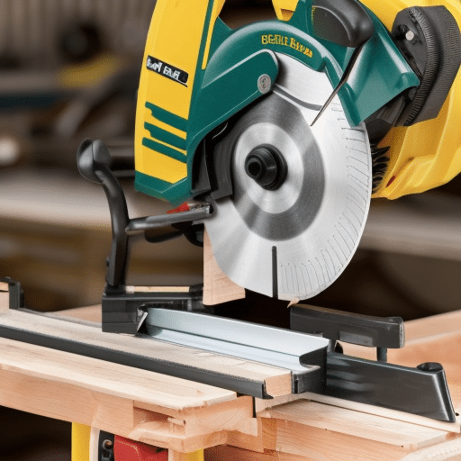 Mitre saw blade with powerful motor