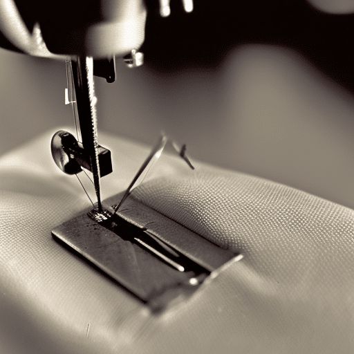 Old sewing machine needle