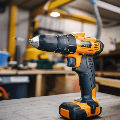 Power Drill on the table