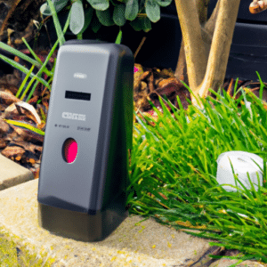 a black device to repell cats