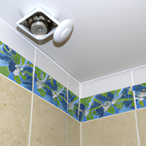 a broken bathroom extractor