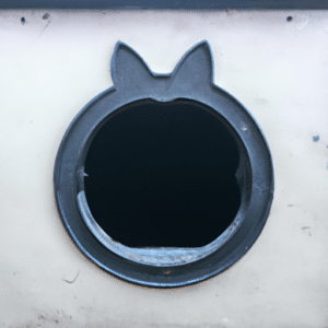 a classic cat flap