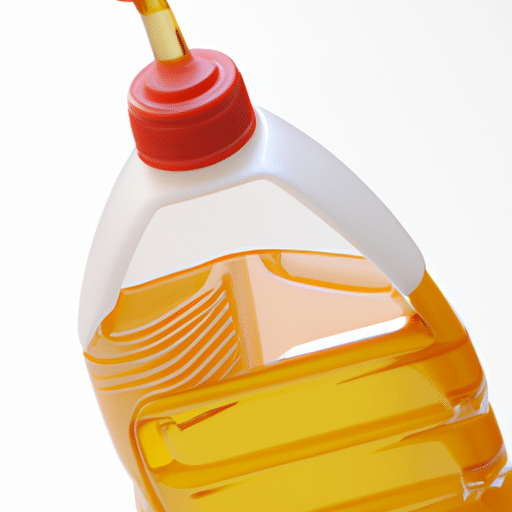 a close up oil bottle