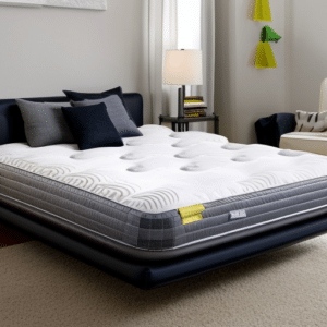 a comfort bed with cosy pillows