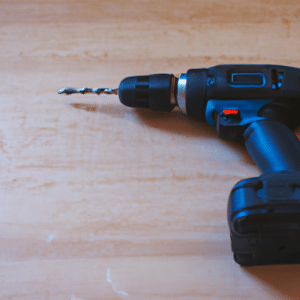 a cordless drill on the table