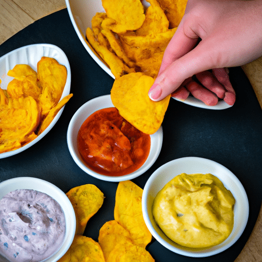 a delicious snack with dips