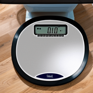 a digital bathroom scale