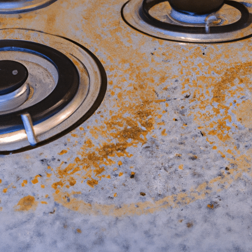 a dirty kitchen appliance