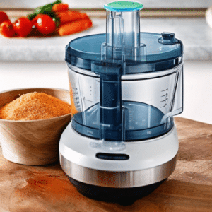 a food prossecor with a bowl of spices