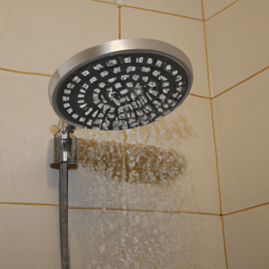 a modern shower with luxurious look