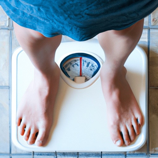 a person standing on a white equipment