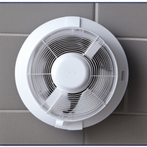 a round bathroom extractor fan