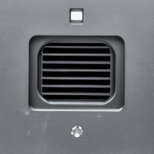 a silver pet flap device