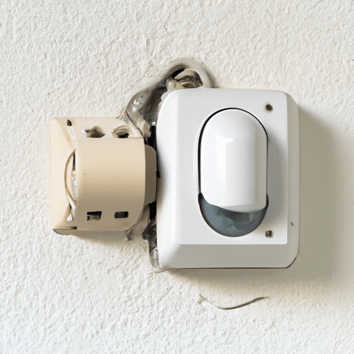 a white device connected to the power source