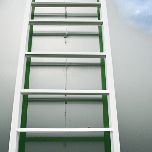 a white stepper on the wall