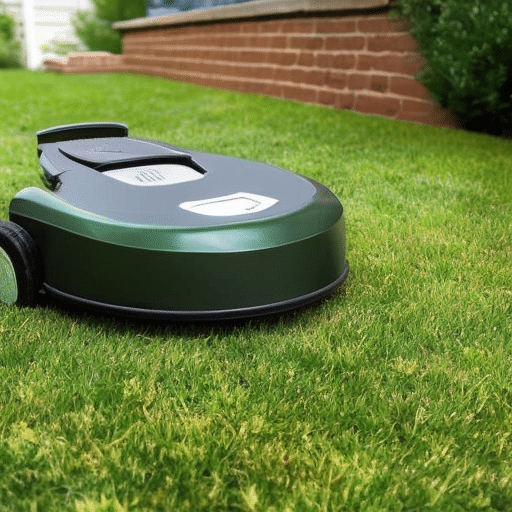 an automower cutting the grass