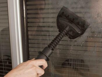 cleaning a window