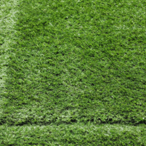 cleaning up the fake lawn