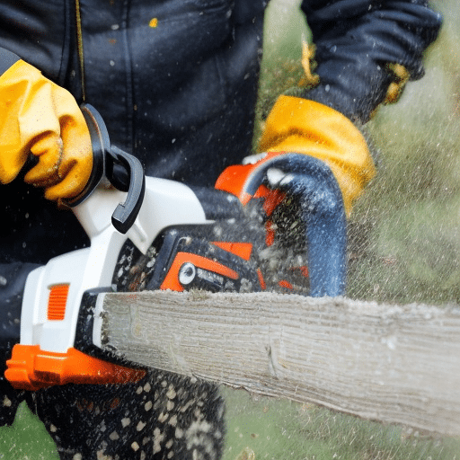 close up of a saw blade