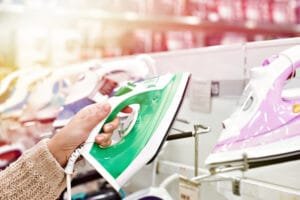 clothes steamer in appliance store
