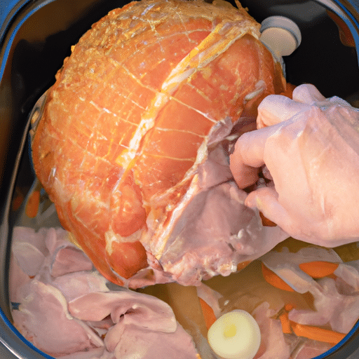 cooking some meat for dinner