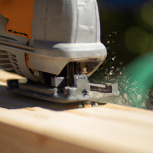 cutting a straight cut using an electric device