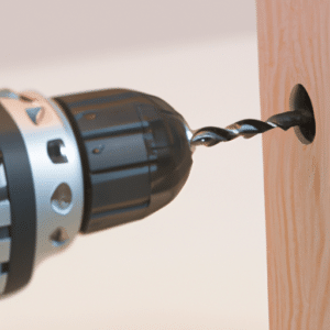 drilling wall made of wood