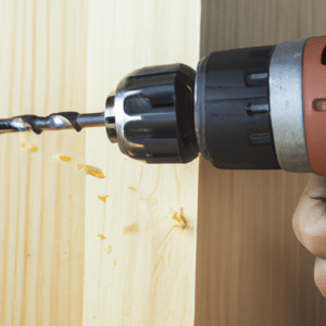 drilling wood slowly