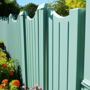 garden fence with perfect coating