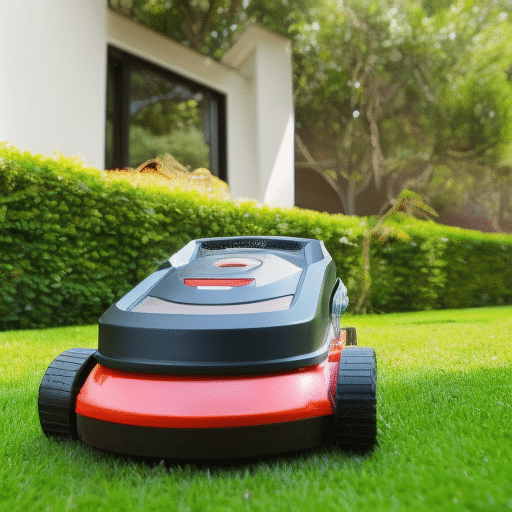 mowing the lawn using an automower